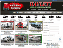 Tablet Screenshot of haylettauto.com